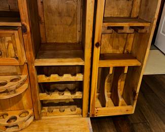 PRICE: $700
SOLID OAK BAR CABINET
OPENED 56”L x 25”D x 38”H
CLOSED 28”W x 25”D x 39”H