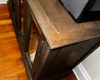 50% OFF ORIGINAL PRICE: $900
RESTORATION HARDWARE MEDIA CENTER WITH GLASS DOORS
54”W x 18”D x 32”H