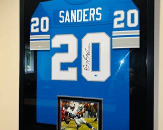 PRICE: $500
SANDERS SIGNED JERSEY FRAMED