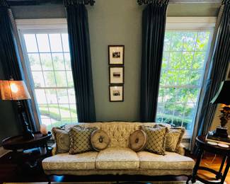 50% OFF ORIGINAL PRICE: $400
1950’S FRENCH-STYLE WOOD FRAME SOFA-NEEDS RECOVERY
84”L x 36”D x 31”H