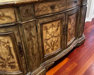 50% OFF ORIGINAL PRICE: $500
SEVEN SEAS BY HOOKER FURNITURE LARGE PAINTED CABINET / SIDEBOARD
86”L x 22”D x 41”H