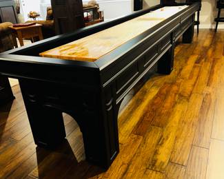 PRICE: $4,000 FIRM
OLHAUSEN REMINGTON CUSTOM MADE SHUFFLEBOARD (ENGLISH BULLDOG)
175”L x 35”W x 33”H