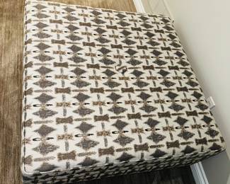 PRICE: $750 FIRM WAS: $1,100
STICKLEY FURNITURE LARGE SQUARE COCKTAIL OTTOMAN ( LIKE NEW CONDITION-RETAIL $3,500)
43”L x 43”W x 18”H
