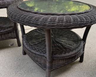 PRICE: $150 EACH FIRM RH RESTORATION HARDWARE ROUND TABLES