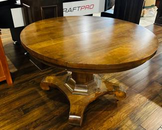 50% OFF ORIGINAL PRICE: $200
ANTIQUE ROUND TABLE ON CASTERS
FROM ENGLAND
45”DIA x 30”H