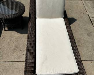 PRICE $450 EACH
RH RESTORATION HARDWARE WICKER LOUNGER -4 AVAILABLE
90”L x 37”W x 10”H
ADJUSTABLE BACKSIDE