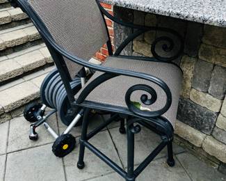 PRICE: $290 EACH FIRM
7 WOODARD SWIVEL OUTDOOR BAR STOOLS
21”W x 25”D x 47”H
FLOOR TO SEAT 29”