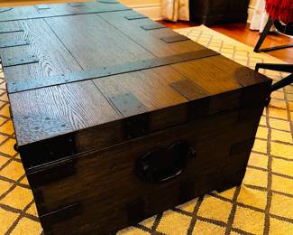 PRICE: $860
RESTORATION HARDWARE TRUNK COFFEE TABLE
53”L x 29”W x 18”H