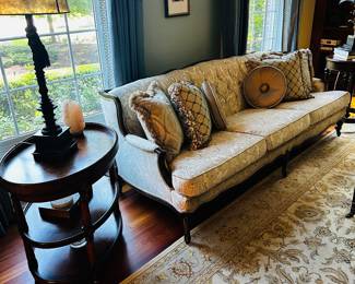 50% OFF ORIGINAL PRICE: $400
1950’S FRENCH-STYLE WOOD FRAME SOFA-NEEDS RECOVERY
84”L x 36”D x 31”H