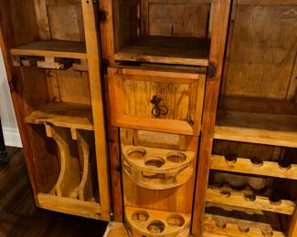 PRICE: $700
SOLID OAK BAR CABINET
OPENED 56”L x 25”D x 38”H
CLOSED 28”W x 25”D x 39”H