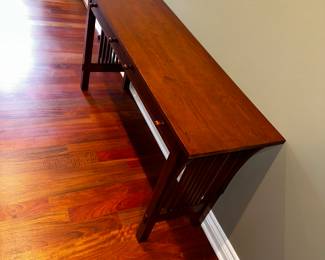 PRICE: $400 FIRM
STICKLEY FURNITURE HALLWAY TABLE WITH 2 DRAWERS
54”W x 16”D x 29”H