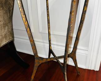 PRICE: $220
BLACK GLASS METAL BASE ROUND SIDE TABLE