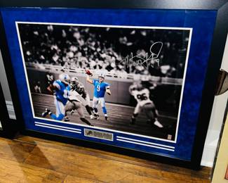 PRICE: $150 FIRM MATTHEW STAFFORD DETROIT LIONS FRAMED AND SIGNED