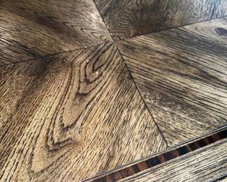 PRICE: $500 FIRM
FRONTGATE OVAL DINING TABLE (SOME SURFACE IMPERFECTIONS THAT CAN BE EASILY TOUCHED UP)
TABLE 55”L x 55”W x 30”H LEAF 20" x 55"