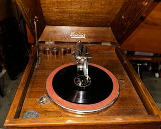 PRICE: $300 FIRM
ANTIQUE BRUNSWICK PHONOGRAPH RECORD PLAYER (WORKS)
19”W x 21”D x 46”H