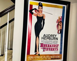 PRICE: $60
BREAKFAST AT TIFFANYS FRAMED MOVIE POSTER