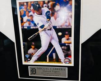 PRICE: $500
CABRERA TRIPLE CROWN SIGNED JERSEY FRAMED