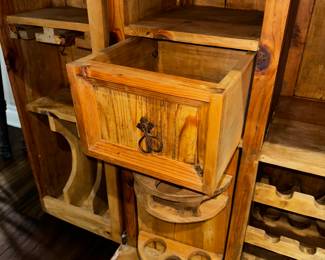 PRICE: $700
SOLID OAK BAR CABINET
OPENED 56”L x 25”D x 38”H
CLOSED 28”W x 25”D x 39”H