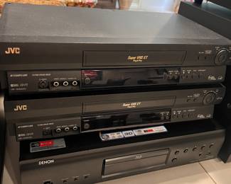 50% OFF ORIGINAL PRICE: $45 EACH
2- JVC HR-S5901U VHS PLAYERS