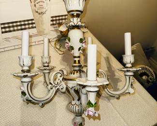 PRICE: $300
VINTAGE ITALIAN CAPODIMONTE CHANDELIER