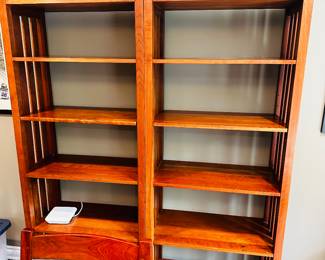 PRICE: $500 EACH. STICKLEY FURNITURE WOODEN
BOOKSHELVES
30”W x 15”D x 76”H