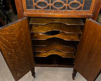 PRICE: $300 FIRM
ANTIQUE BRUNSWICK PHONOGRAPH RECORD PLAYER (WORKS)
19”W x 21”D x 46”H