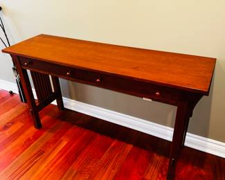 PRICE: $400 FIRM
STICKLEY FURNITURE HALLWAY TABLE WITH 2 DRAWERS
54”W x 16”D x 29”H