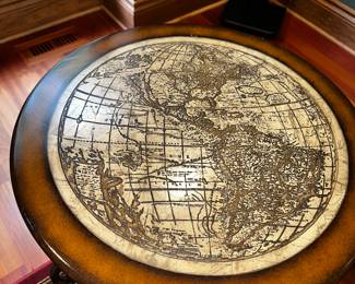 PRICE: $180
WOODEN WORLD MAP ROUND SIDE TABLE
21”DIA x 26”H
