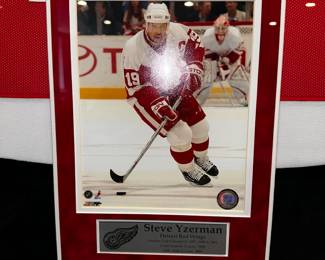 PRICE: $600
YZERMAN SIGNED JERSEY FRAMED