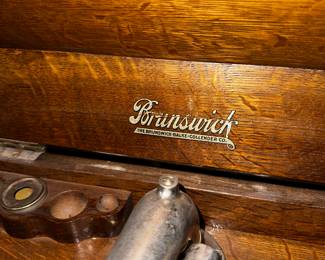 PRICE: $300 FIRM
ANTIQUE BRUNSWICK PHONOGRAPH RECORD PLAYER (WORKS)
19”W x 21”D x 46”H