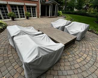 PRICE: CHAIRS $450 EACH / TABLE $1,400
RESTORATION HARDWARE WICKER CHAIRS
37”W x 41”D x 27”H
FLOOR TO SEAT 16”