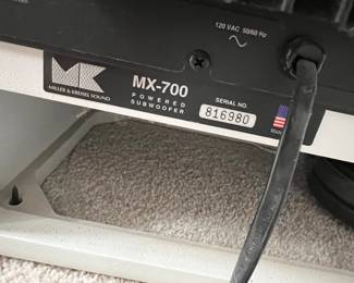 PRICE: $160.00
MILLER & KREISEL MX - 700 POWERED SUBWOOFER