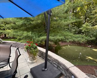 Price: $500.00
Treasure Garden Obravia Blue Canopy Ubrella.
157” DIA x 110” H