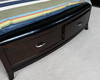 PRICE: $500
MODERN DARK BROWN QUEEN SIZE BEDROOM SET
DARK BROWN TALL CHEST OF DRAWERS
46”W x 20.5”D x 52”H
QUEEN SIZE BED WITH DRAWERS
64”W x 90” L x 50.5”H
2 NIGHTSTANDS
30”W x 18”D x 29.5”H