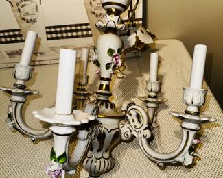 PRICE: $300
VINTAGE ITALIAN CAPODIMONTE CHANDELIER