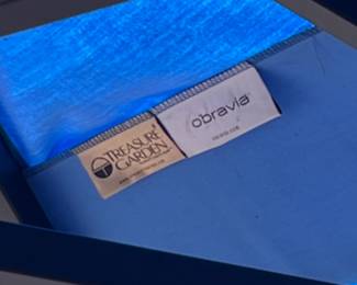 Price: $500.00
Treasure Garden Obravia Blue Canopy Ubrella.
157” DIA x 110” H