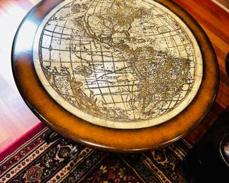 PRICE: $180
WOODEN WORLD MAP ROUND SIDE TABLE
21”DIA x 26”H