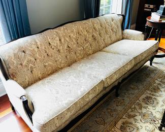50% OFF ORIGINAL PRICE: $400
1950’S FRENCH-STYLE WOOD FRAME SOFA-NEEDS RECOVERY
84”L x 36”D x 31”H