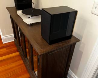 50% OFF ORIGINAL PRICE: $900
RESTORATION HARDWARE MEDIA CENTER WITH GLASS DOORS
54”W x 18”D x 32”H