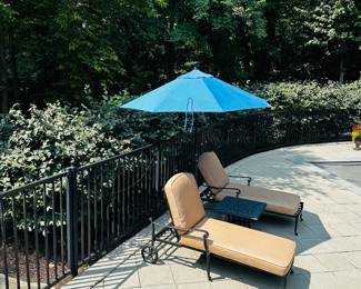 PRICE: $350 EACH
METAL WOODARD LANDGRAVE ADJUSTABLE CHAISE LOUNGE (4 AVAILABLE)
70”L x 29”W x 40.5”H