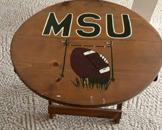 Painted MSU Side Table 