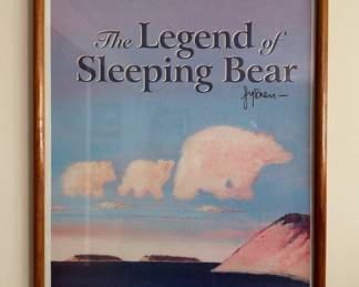 Sleeping Bear Framed Print 