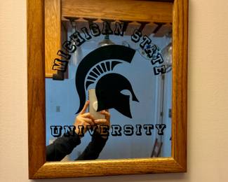 MSU Framed Mirror 