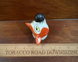 P110 - $40. Staffordshire Tally Ho Stirrup Cup. Fox Hunting Equestrian. 