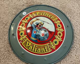 P71 - $20 Prince Valiant Metal Toy Shield. 