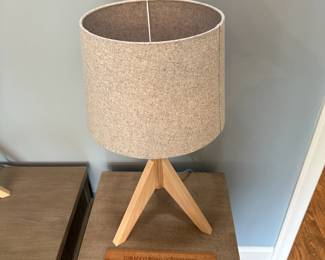 P28 - $40 PAIR of Table Lamps. Measures 25" tall. Bases and Shades are in excellent condition. 