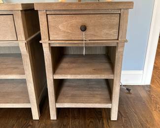 P29 - $95. Pottery Barn Toulouse Nightstand. Measures 18" wide x 17" deep x 28" tall. 