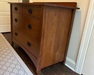 P2 -$1250. Stickley (Harvey Ellis) 4 Drawer Dresser. Measures 48" wide x 20" deep  x 33" tall. Excellent Condition. Solid wood construction. 
