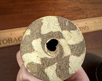 P115 - $40. Steve Abee, Lenoir NC Swirl Candleholder. 