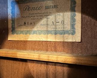 P127 - $150. Penco Guitar model A-6. Good vintage condition. 